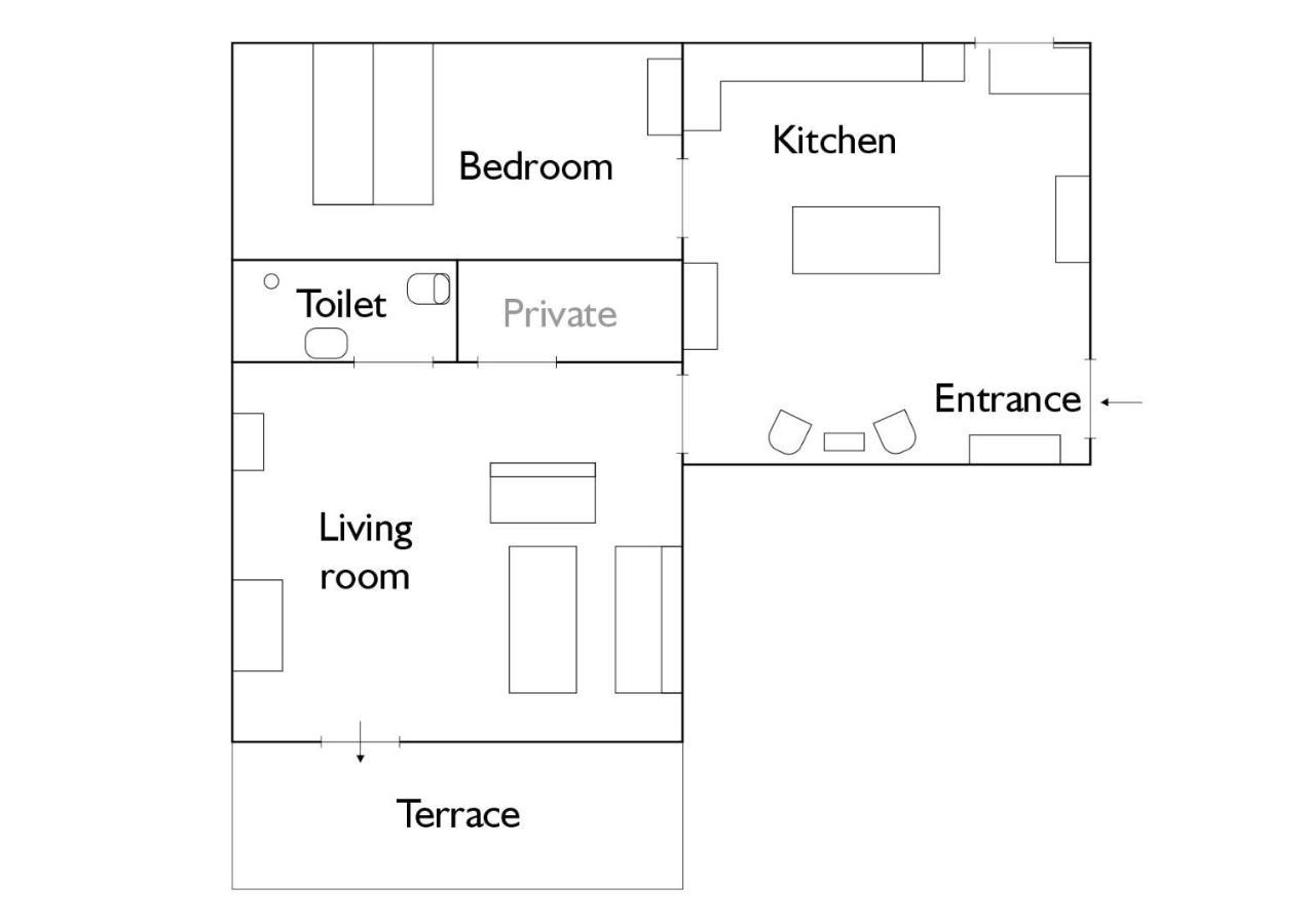 Rolso Retreat - The Apartment Knebel Екстериор снимка